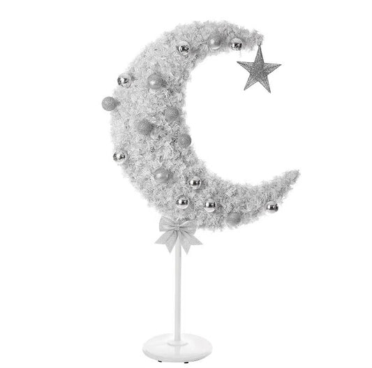 6ft White Crescent Eid Tree